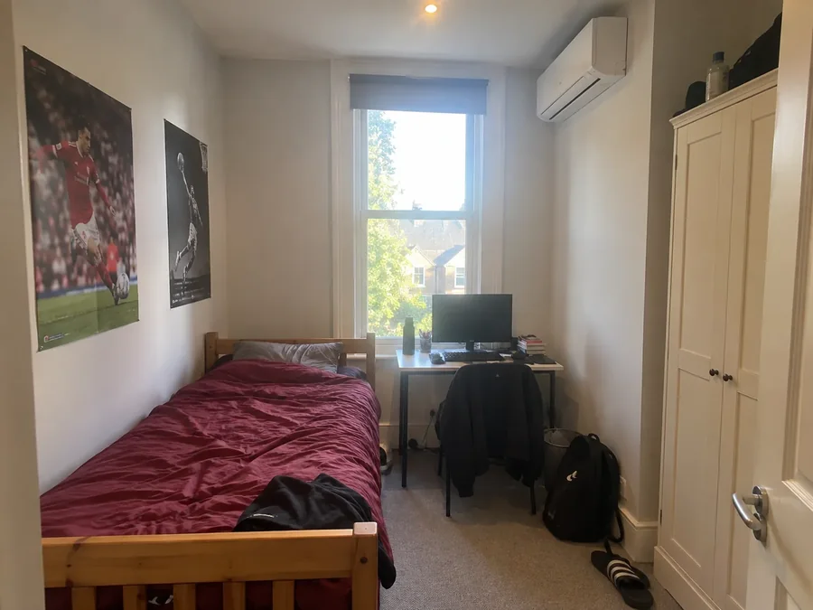 Small teenager's room with the air conditioning fitted