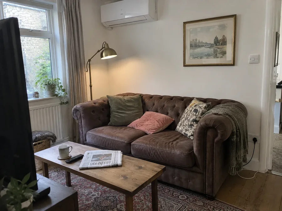Small sitting room with the air conditioning fitted